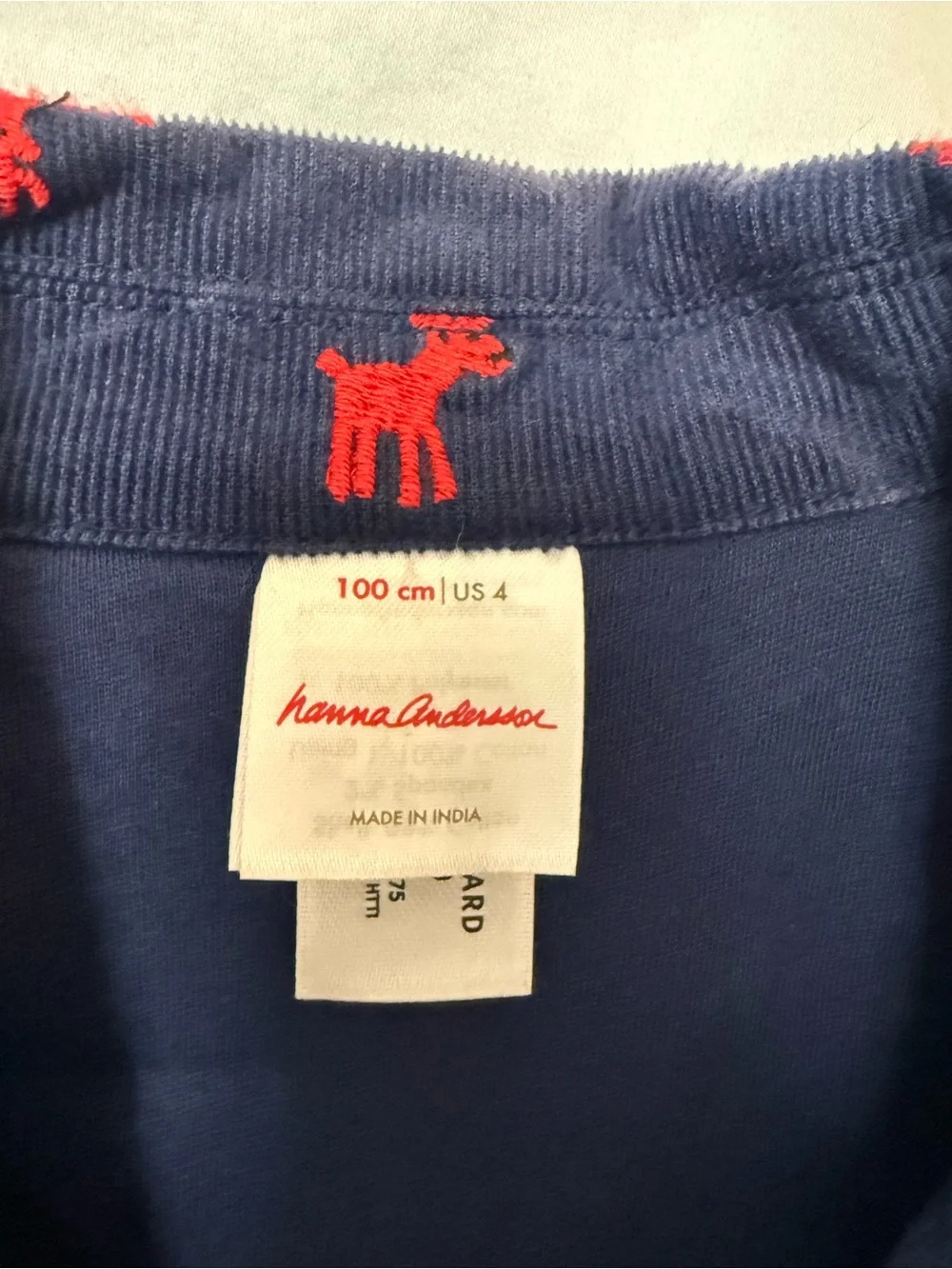 Boy’s Navy Blazer with Red Embroidered Motif